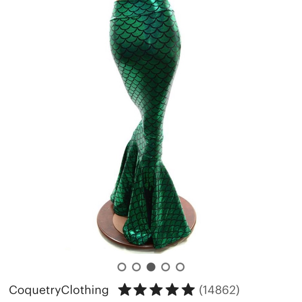 Coquetry clothing green mermaid tail skirt - Picture 3 of 5